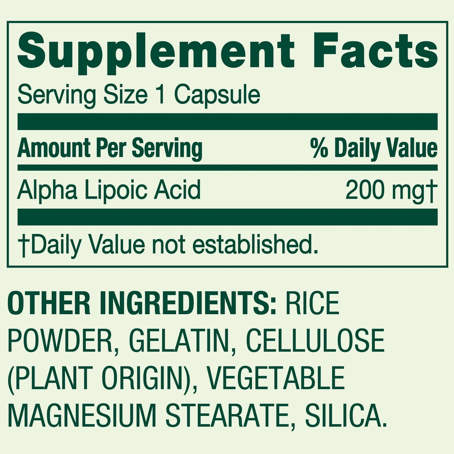 SUREFECT Alpha Lipoic Acid Capsules - 200mg, Antioxidant Support, 100 Count