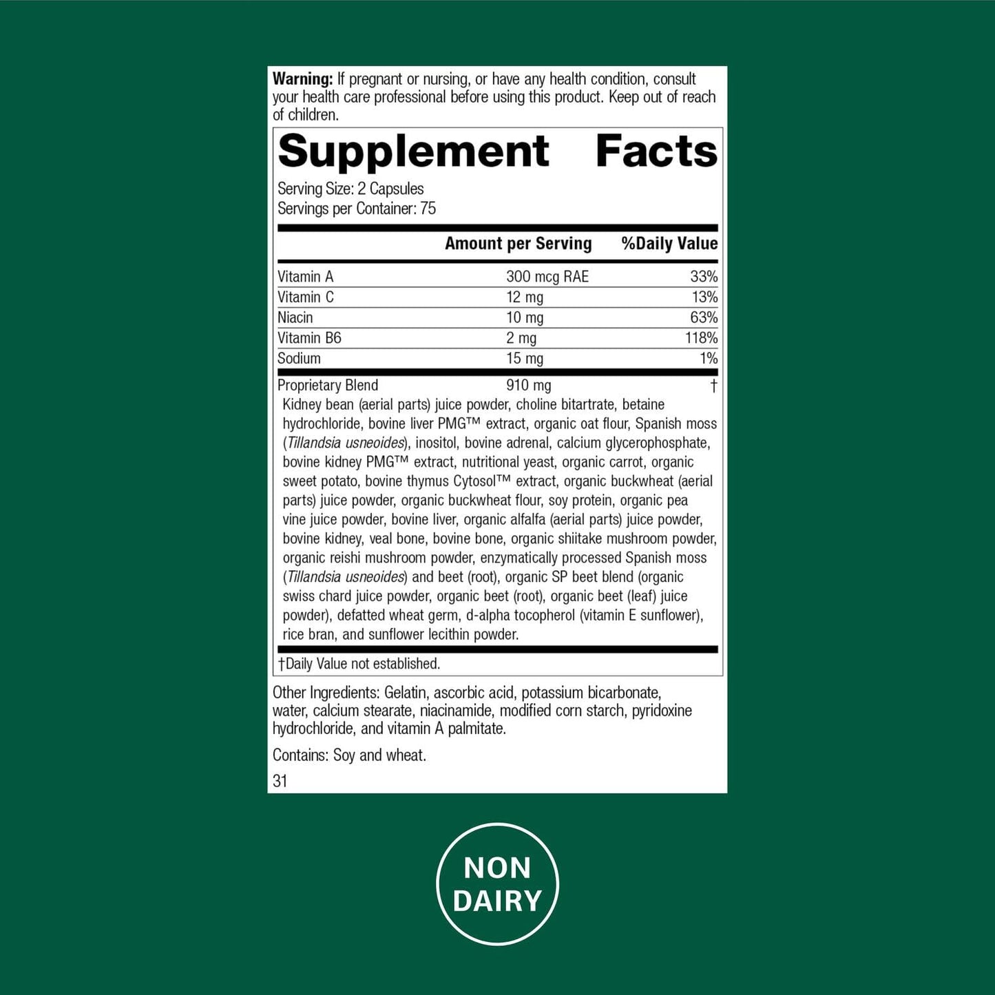 Standard Process Inc. Albaplex Liver & Immune Health Dietary Supplement Capsules, 150