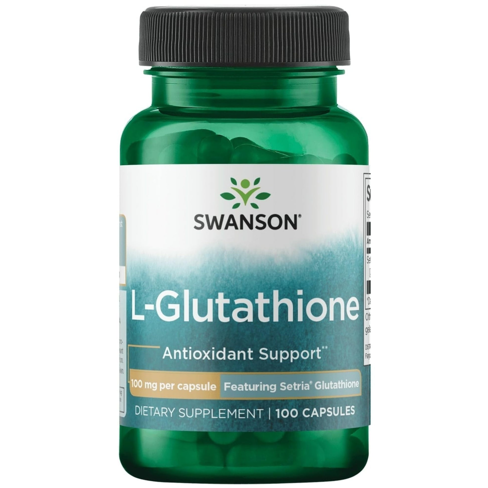 Swanson Amino Acid L-Glutathione 100 Milligrams, 200 Capsules