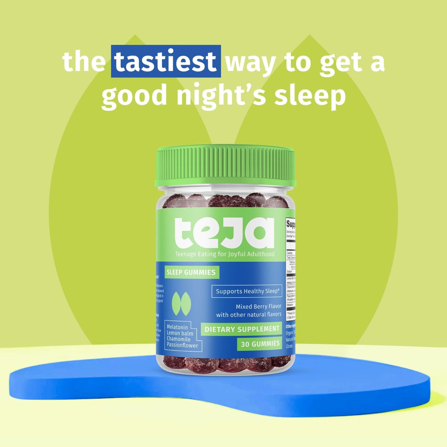 TEJA Sleep Support Gummies, 60 Gummies