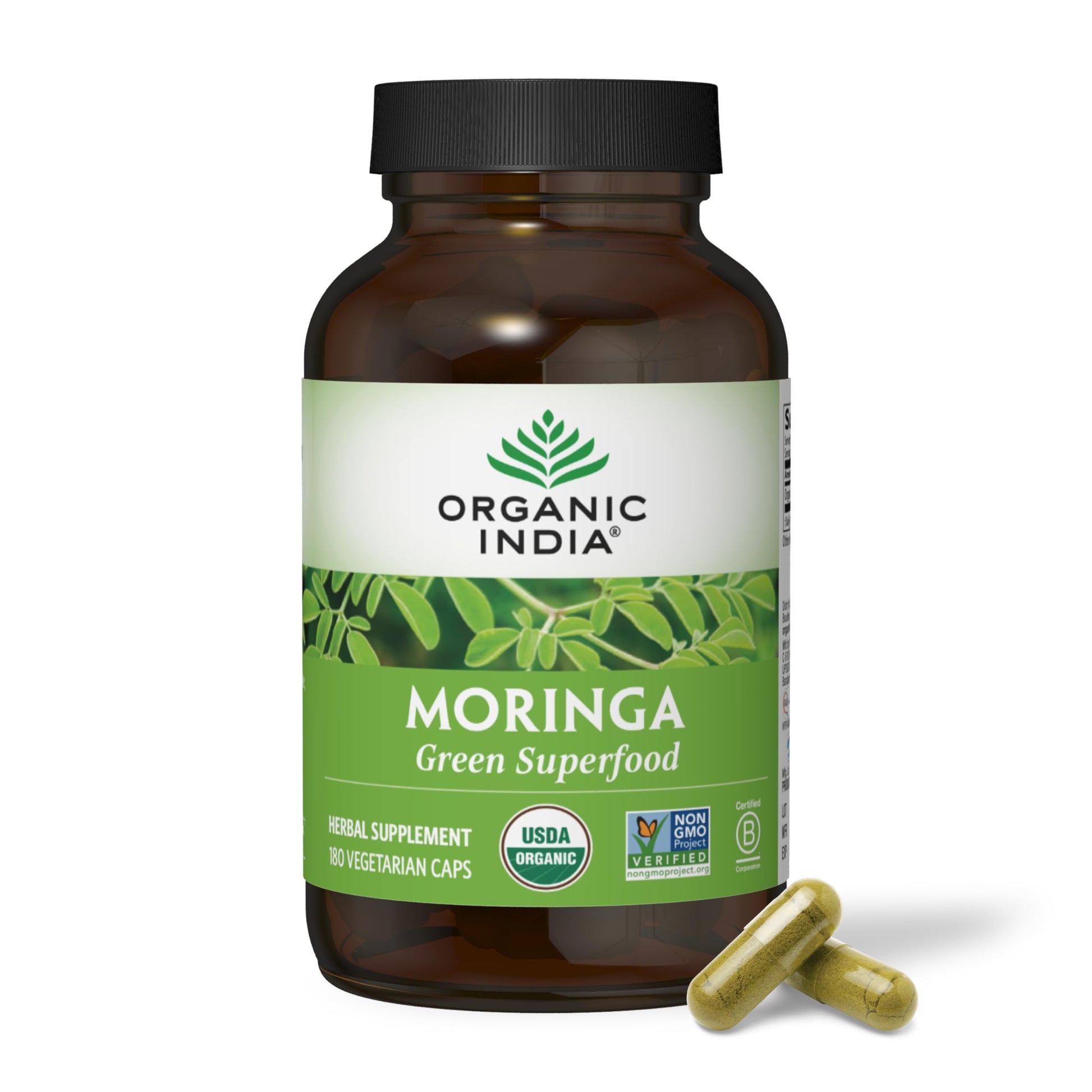 ORGANIC INDIA Moringa Capsules 180 Capsules