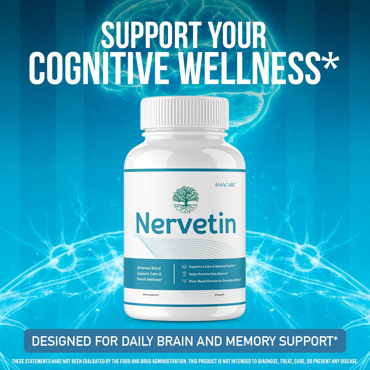 AMACARE Nervetin Capsules 180 Capsules