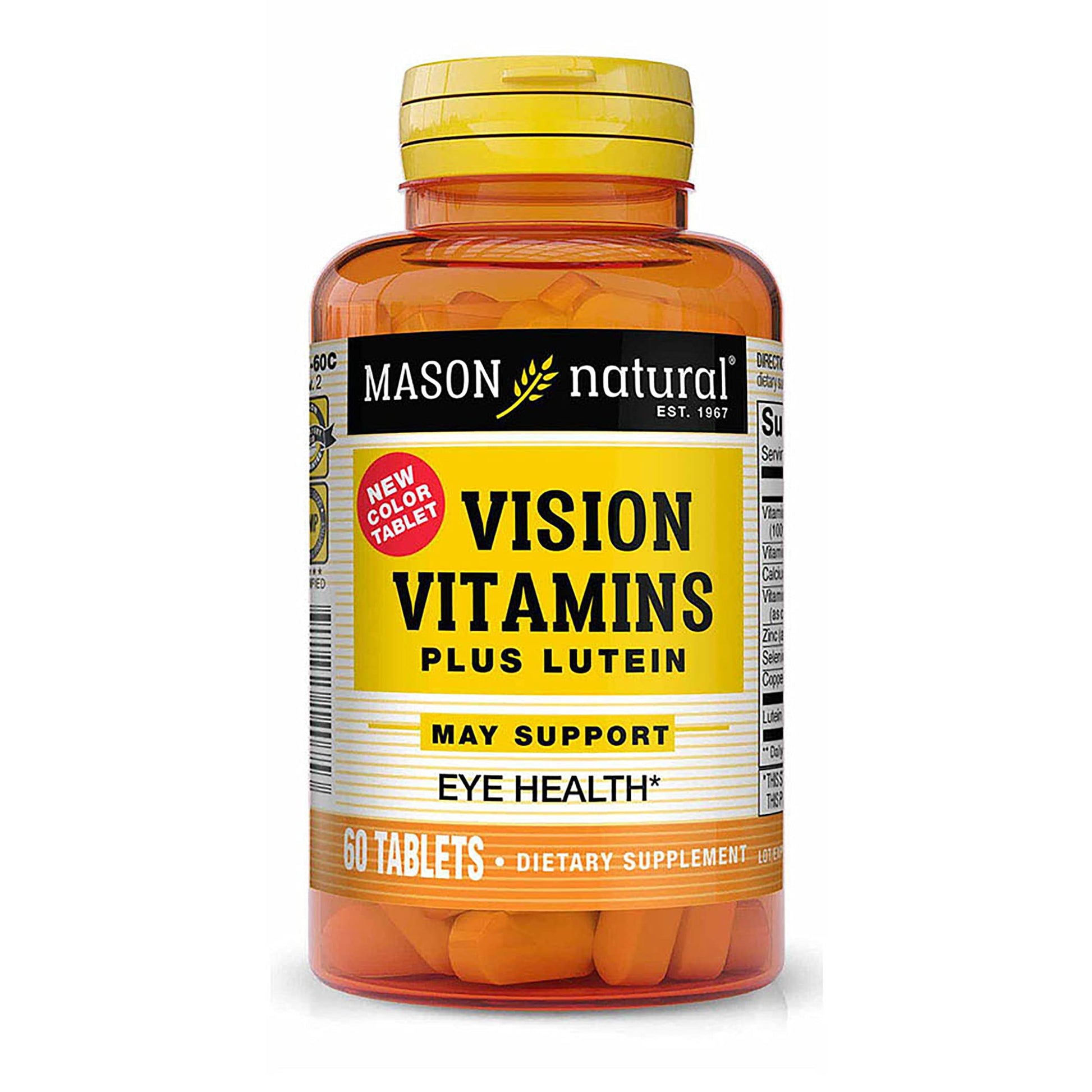 Mason Natural Vision Plus/Lutein Tablets, 60 Count