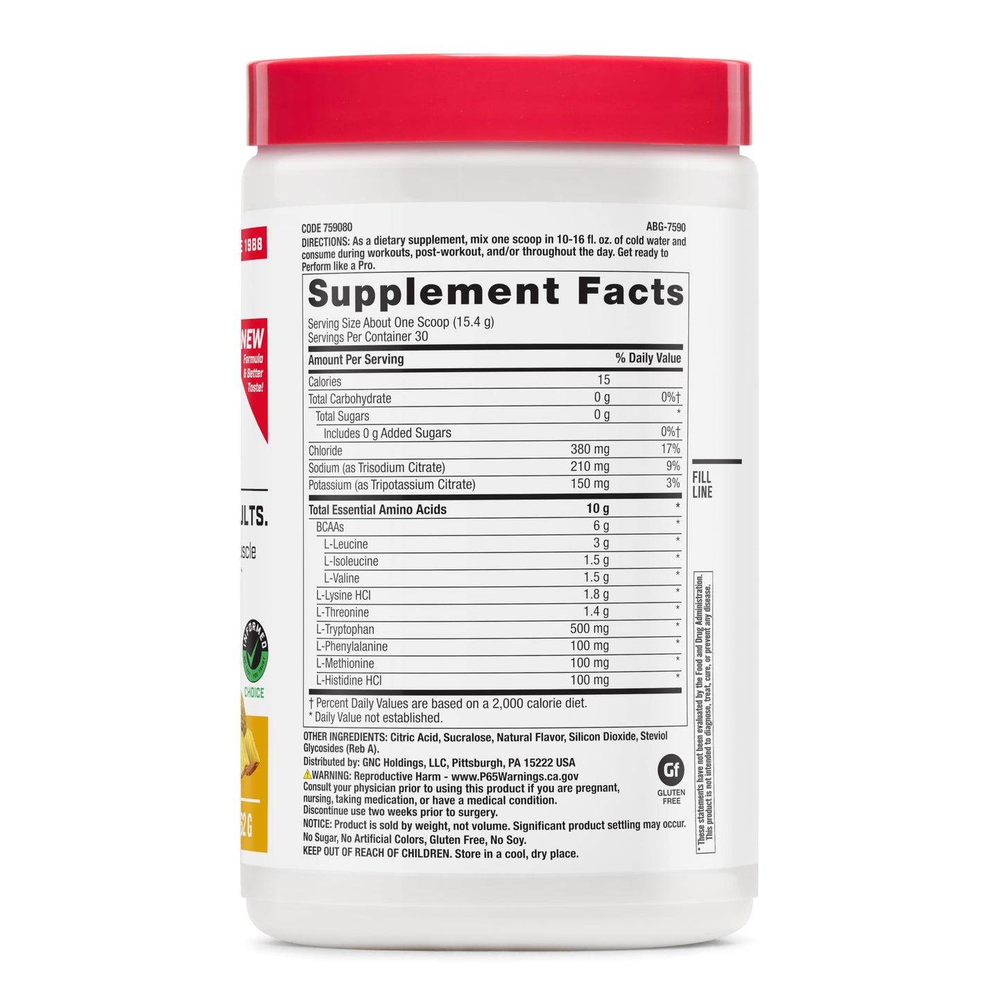 GNC Complete Amino Pineapple Powder 16