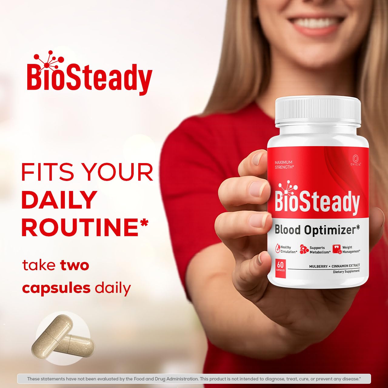 OVICIA Biosteady Capsules 180 Capsules