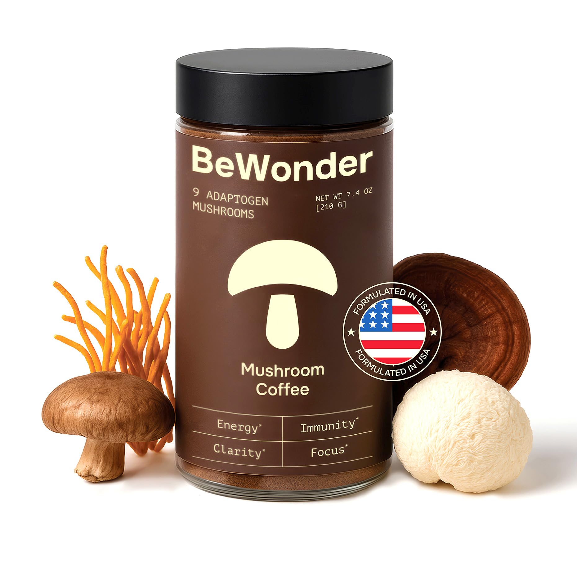 BeWonder Mushroom Coffee Powder 7.4 oz
