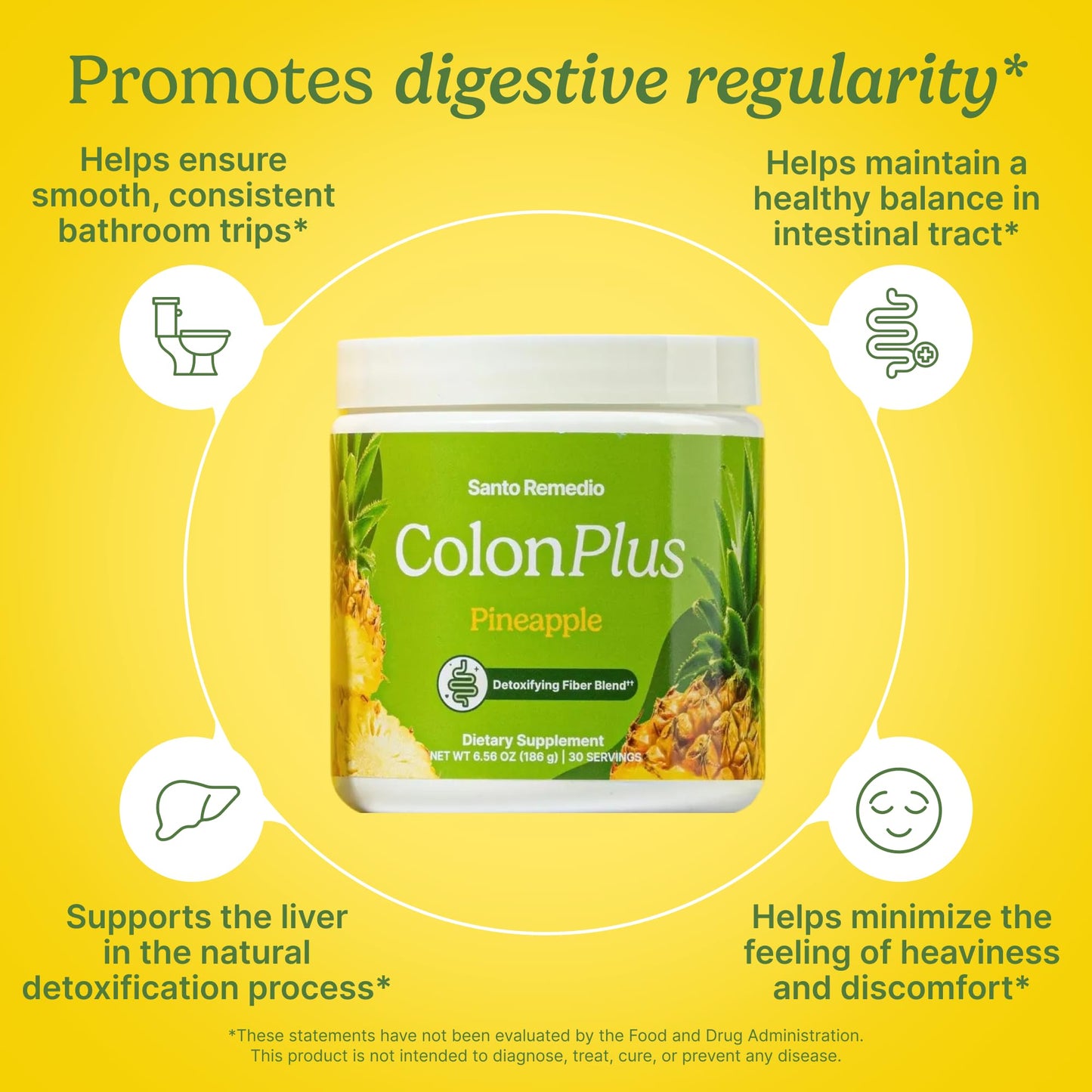 Santo Remedio Colon Plus Colon Cleanser Powder 6.56 Ounce