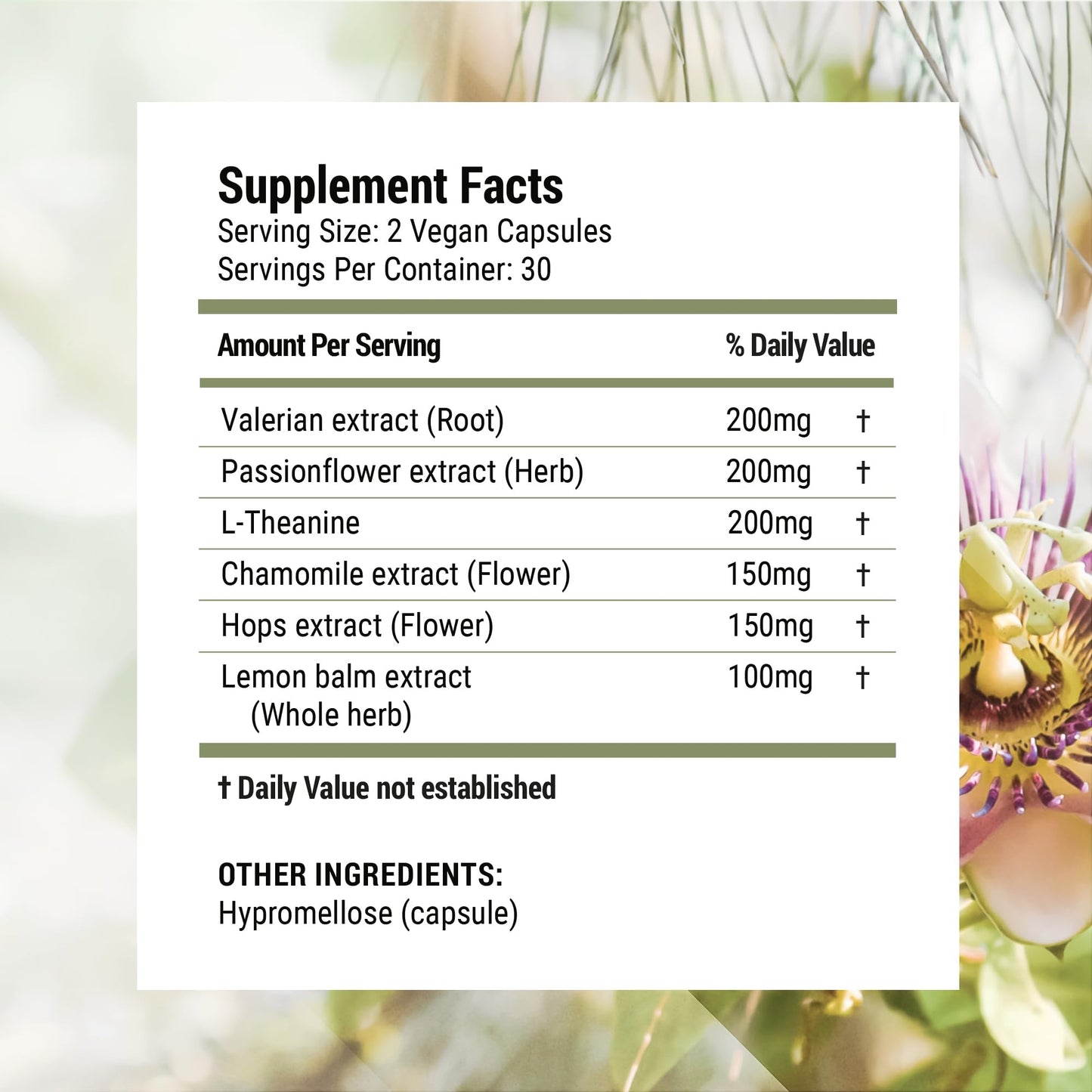 Nested Naturals Luna Melatonin-Free Herbal Sleep Support Capsules, 120 Count