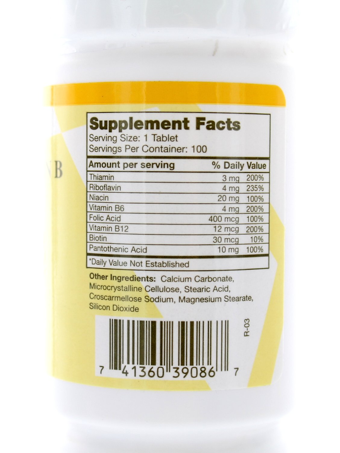 Nu-Health Super Vitamin B Complex Tablet, 100 Tablets