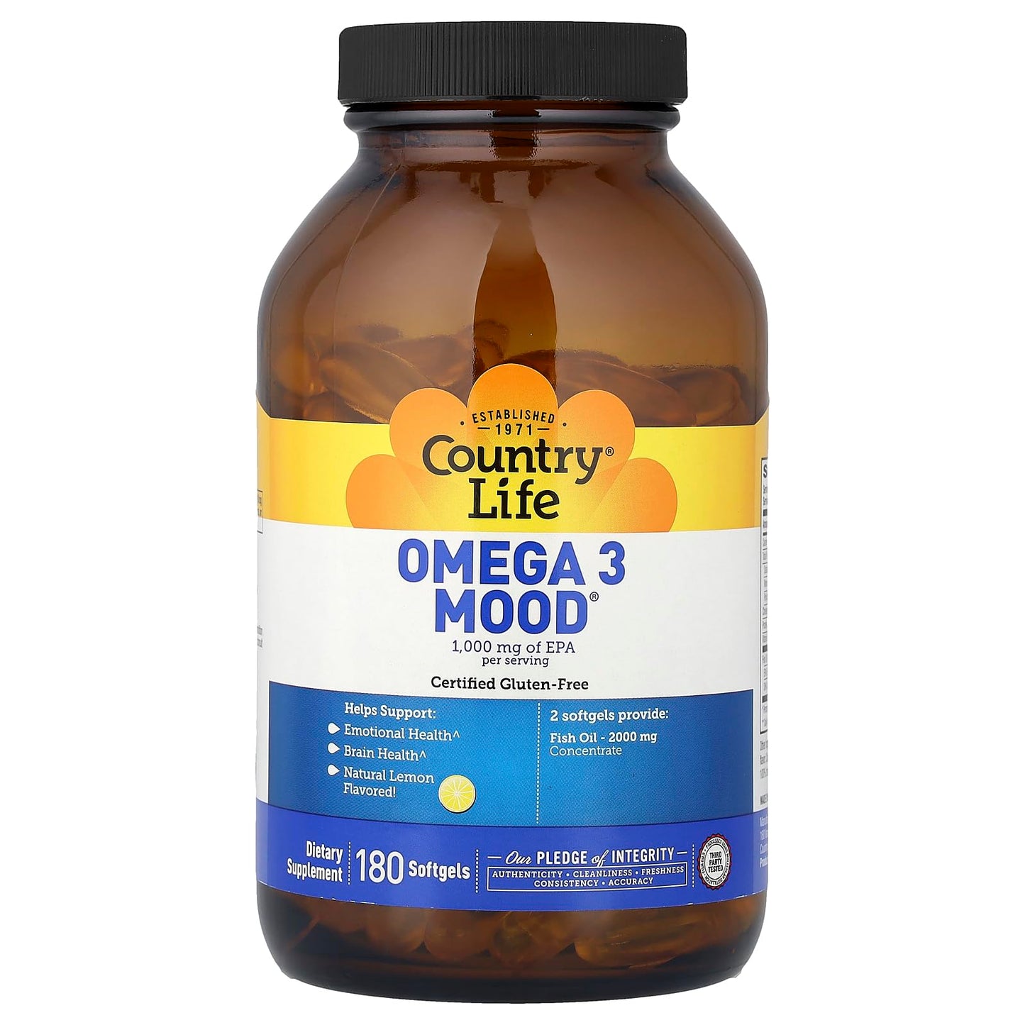 Country Life Omega 3 Mood Softgels 1
