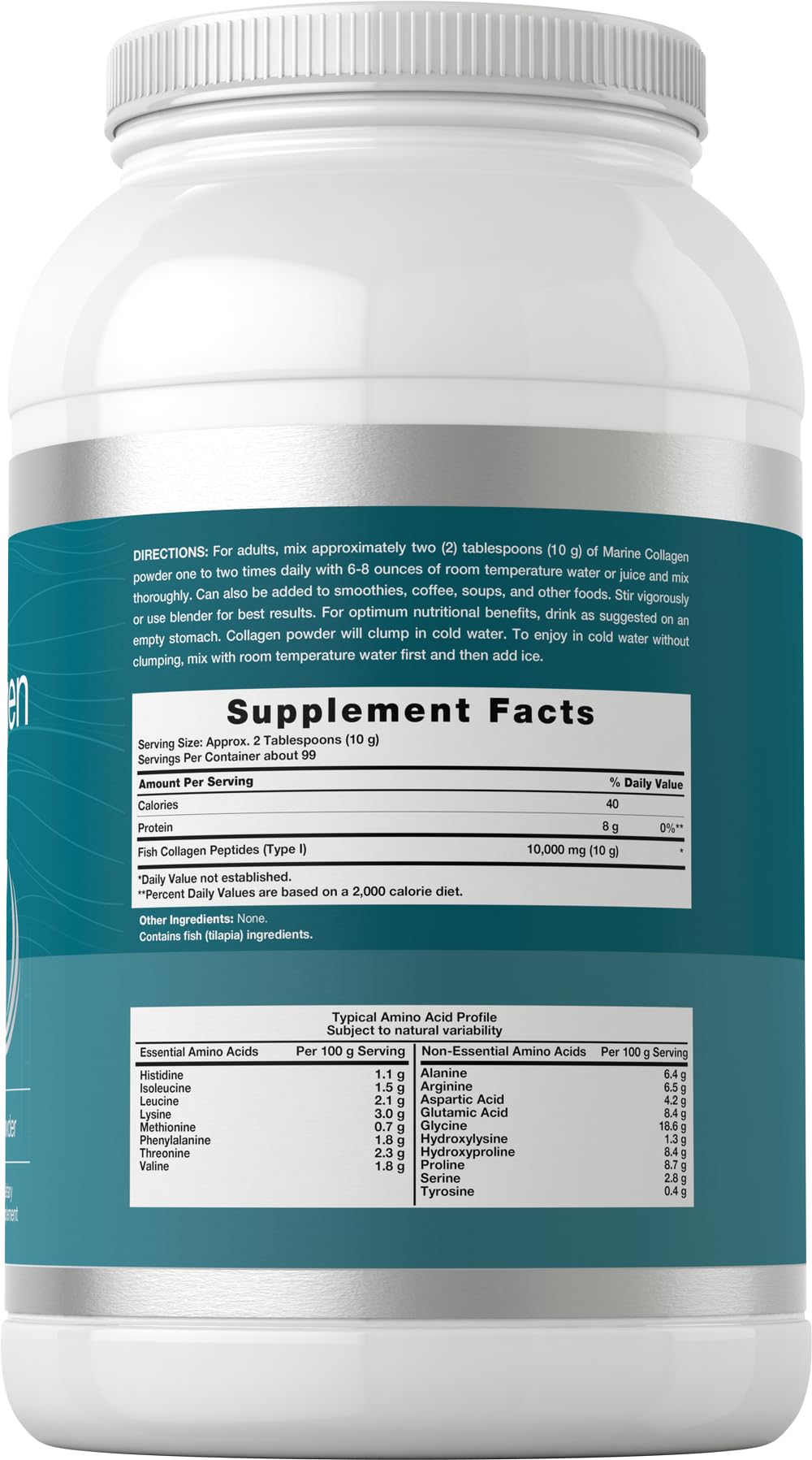 Horbäach Marine Collagen Peptides Powder 35.2 oz