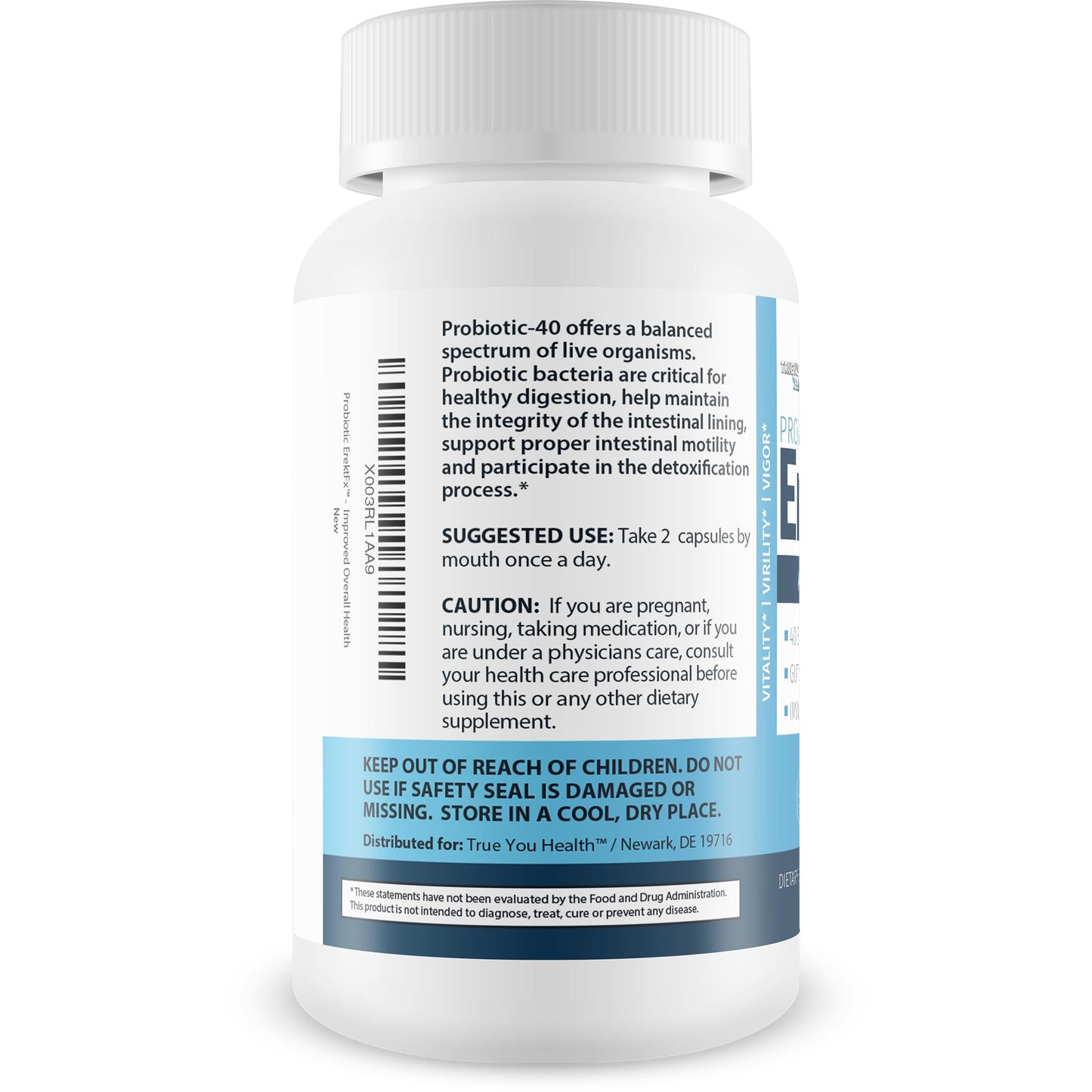 Generic Probiotic ErektFx Capsule 1 Count