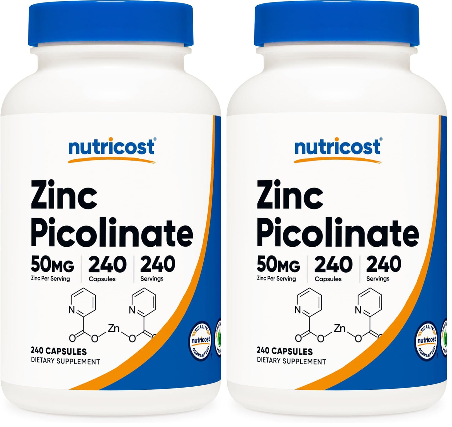 Nutricost Zinc Picolinate 50mg Capsule 480 Capsules