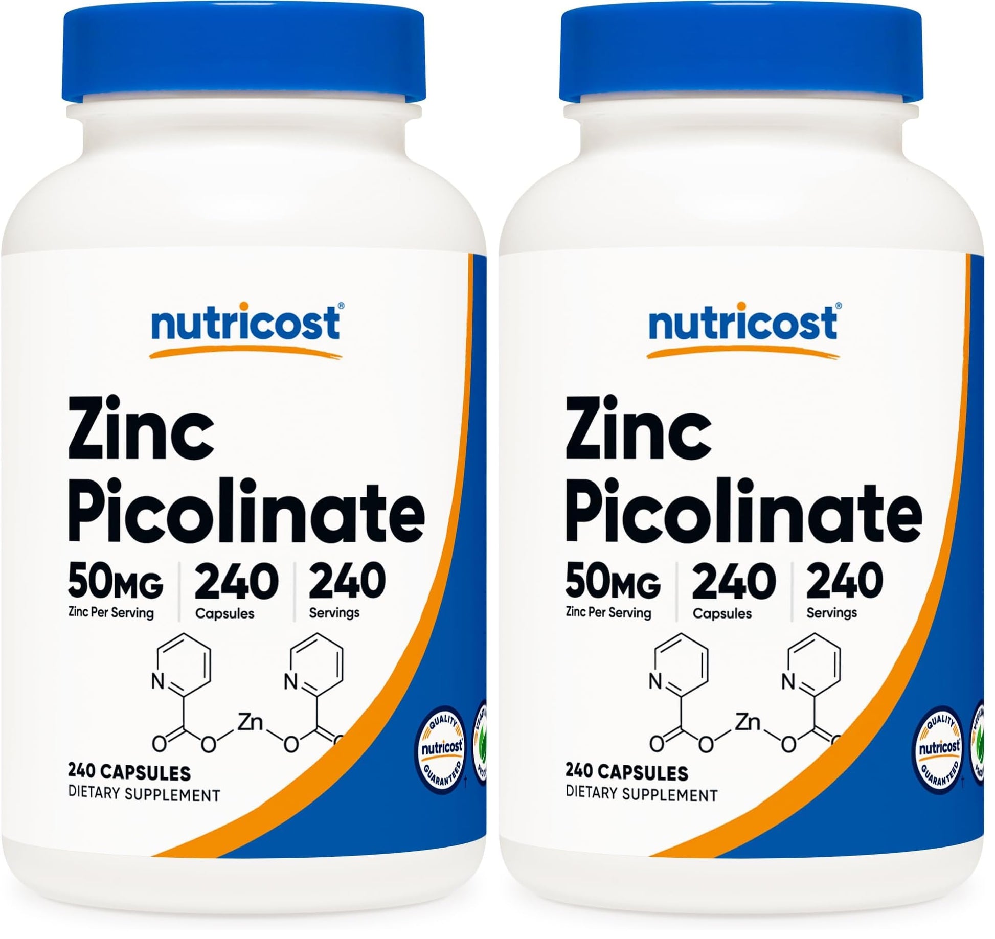 Nutricost Zinc Picolinate 50mg Capsule 480 Capsules