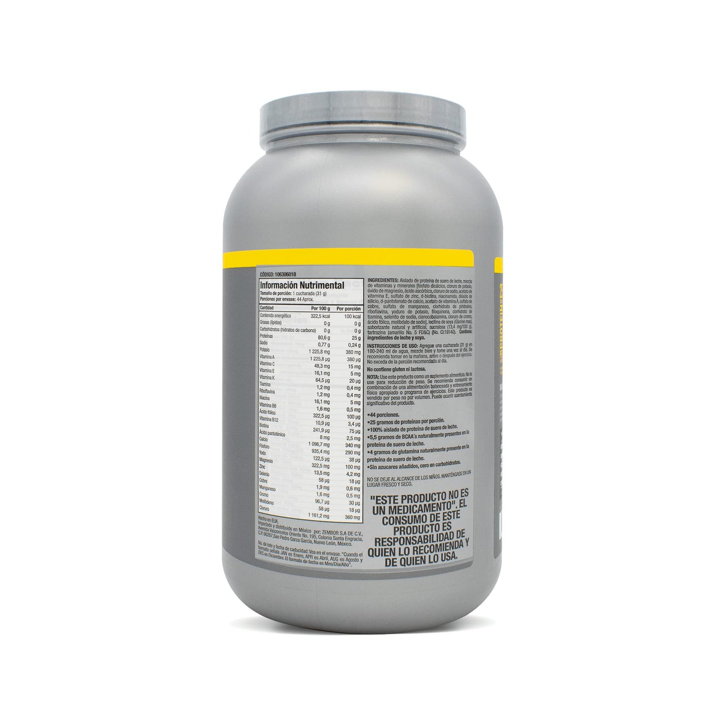 Isopure Banana Cream Zero Carb Whey Protein Powder, 48 Servings