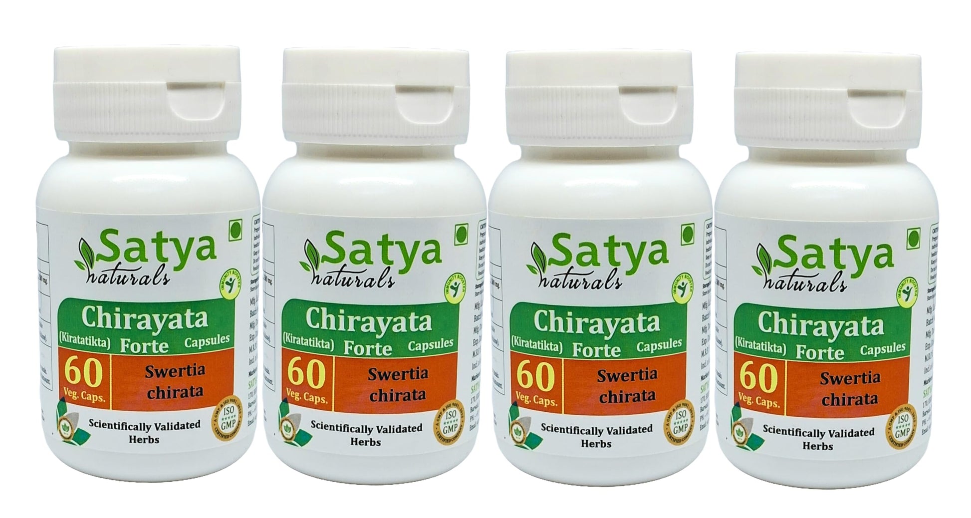 Satya Naturals Chirayata Forte Capsules 500 mg, 240 Count