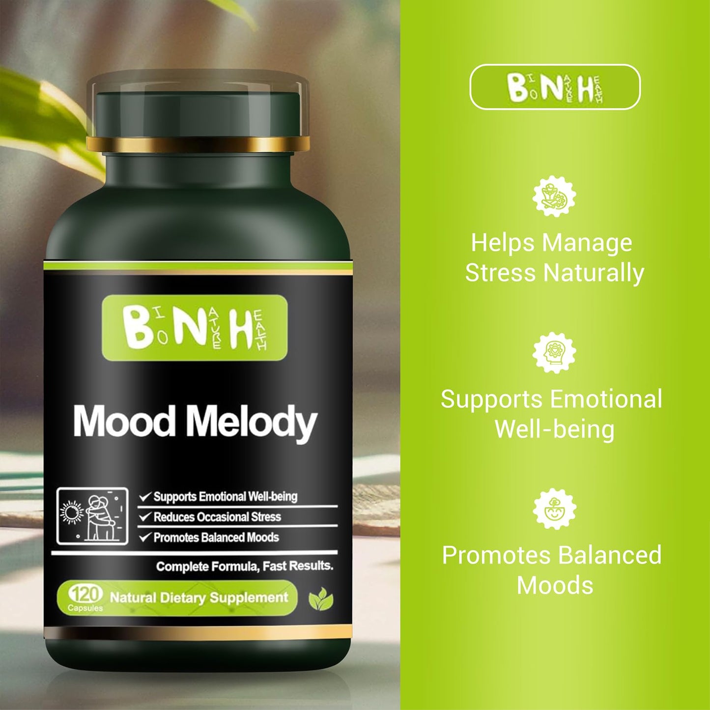 BNH Mood Melody Capsule 120 Count