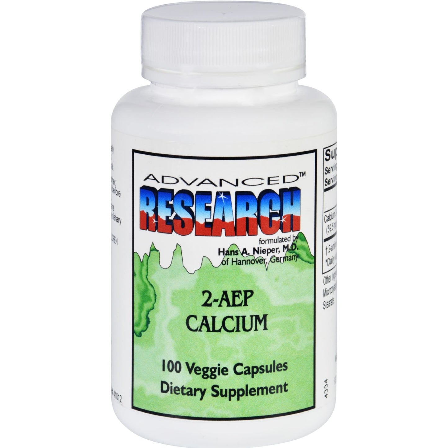 ADVANCED RESEARCH NCI Advanced Research Dr. Hans Nieper Calcium 2-AEP Capsules, 100
