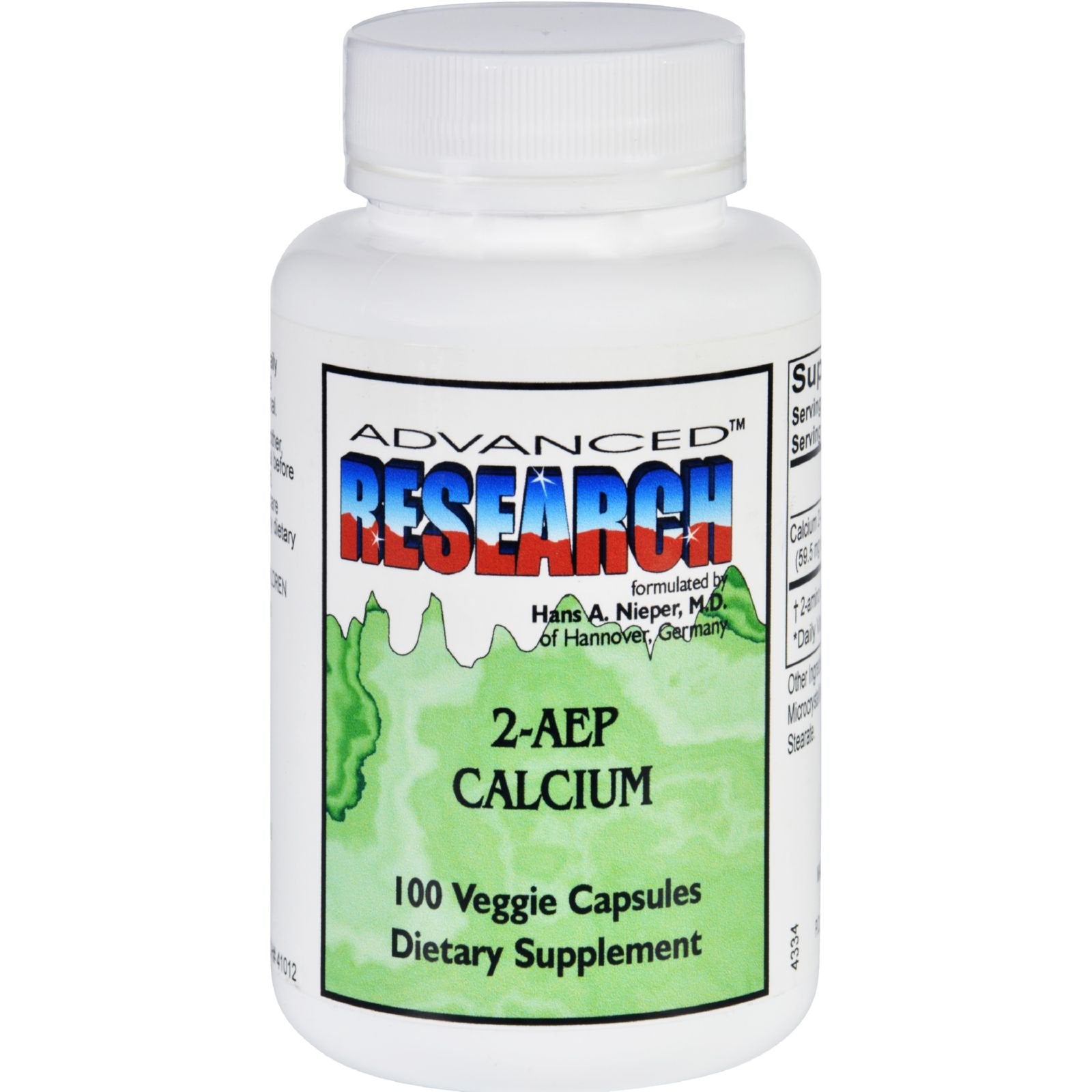 ADVANCED RESEARCH NCI Advanced Research Dr. Hans Nieper Calcium 2-AEP Capsules, 100