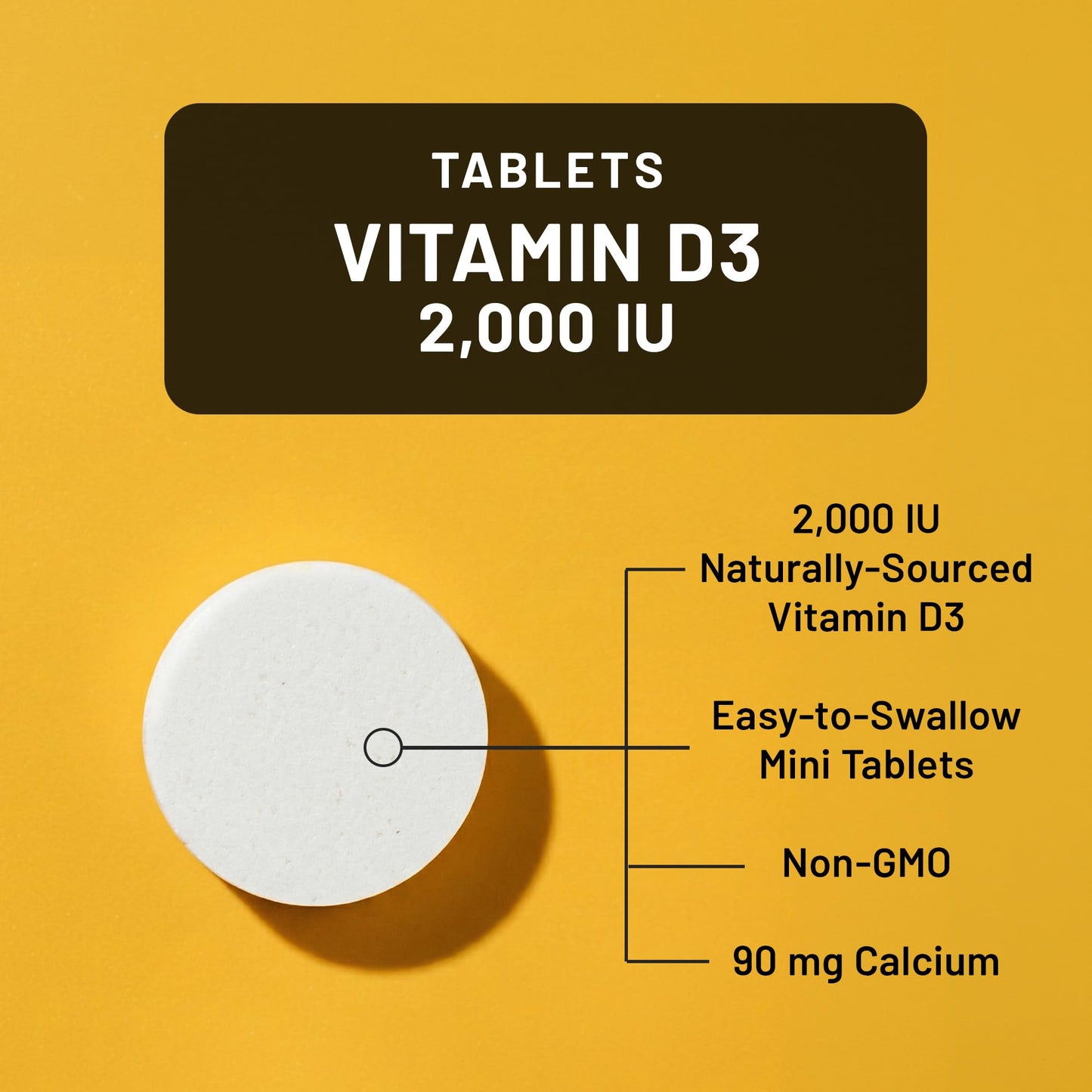 NatureWise Vitamin D3 2000IU (50 mcg) Vitamin D Supplement, 220 Tablets