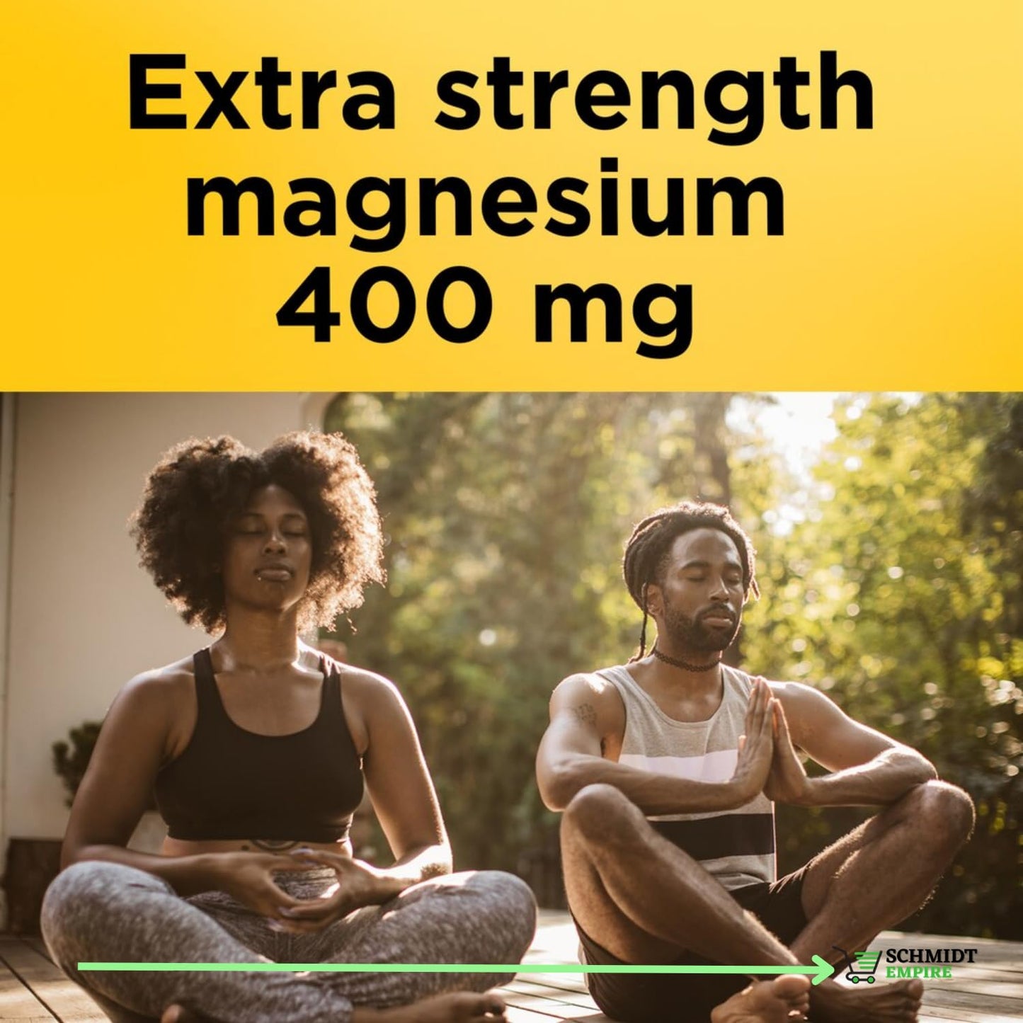 SCHMIDT EMPIRE Extra Strength Magnesium 400 mg Softgels, 360 Count