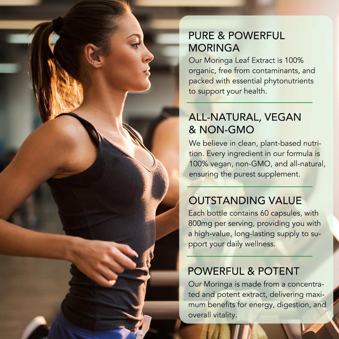 flasture Moringa Capsules Capsule 60 Count
