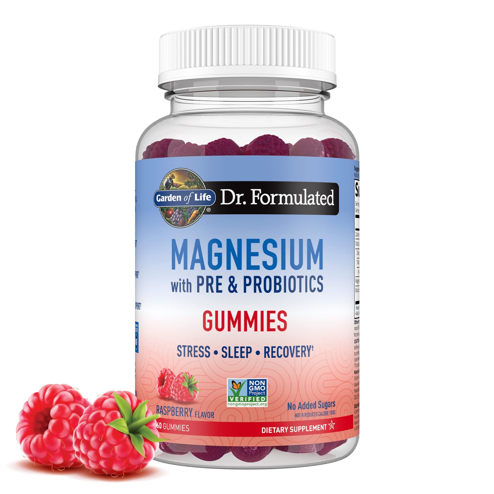 Garden of Life Magnesium Citrate Gummies with Prebiotics & Probiotics, 60 Count