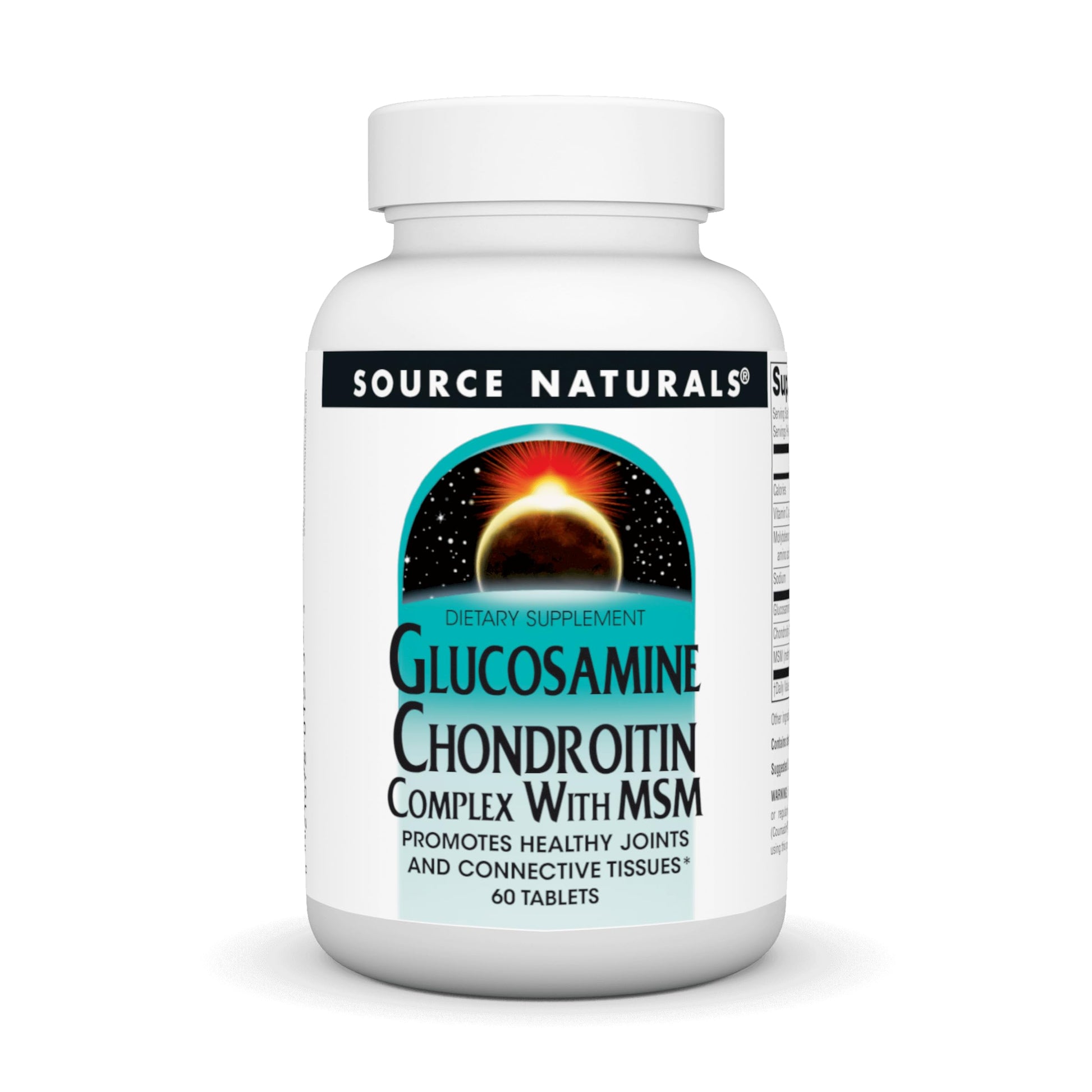 Source Naturals Glucosamine Chondroitin Complex with MSM Tablet, 60 Tablets
