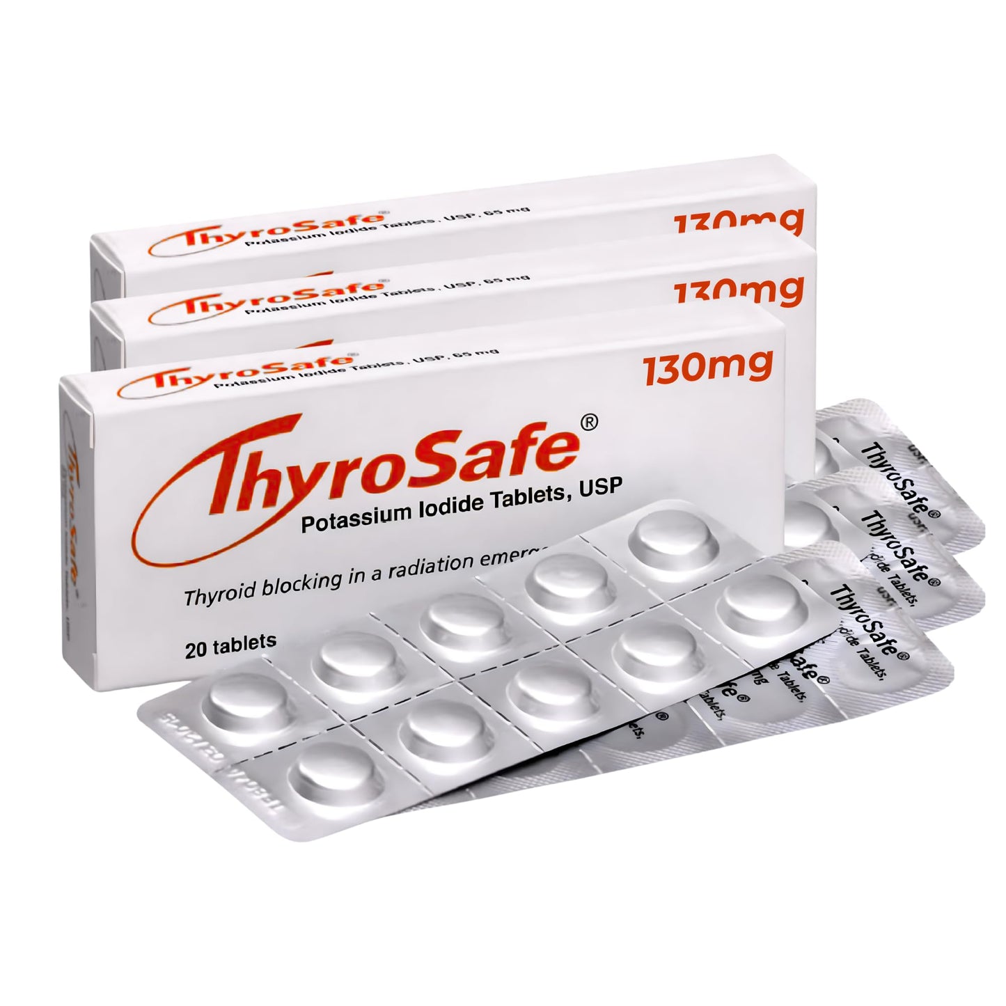 THYROSAFE Potassium Iodide 130mg Tablets 60 Count