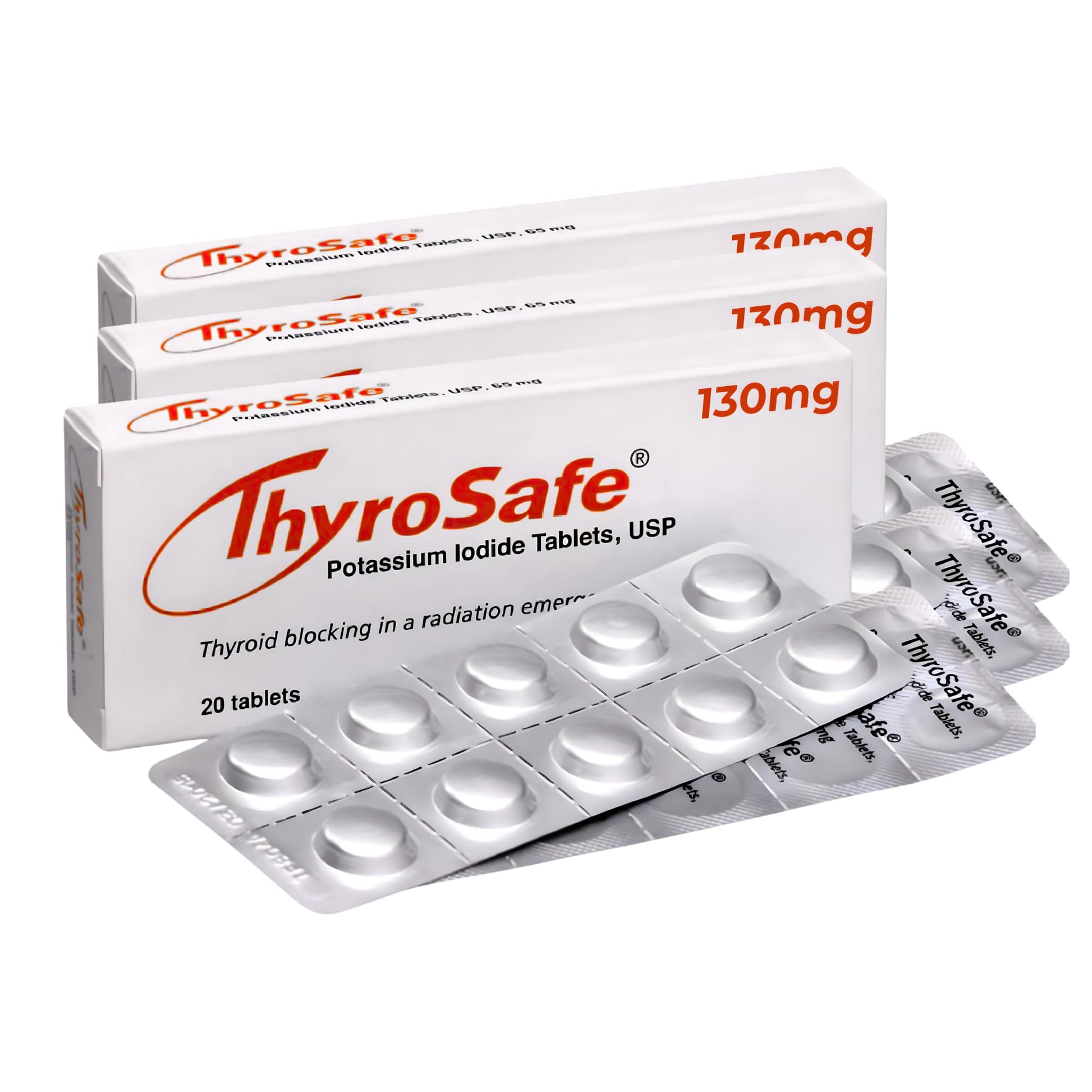 THYROSAFE Potassium Iodide 130mg Tablets 60 Count