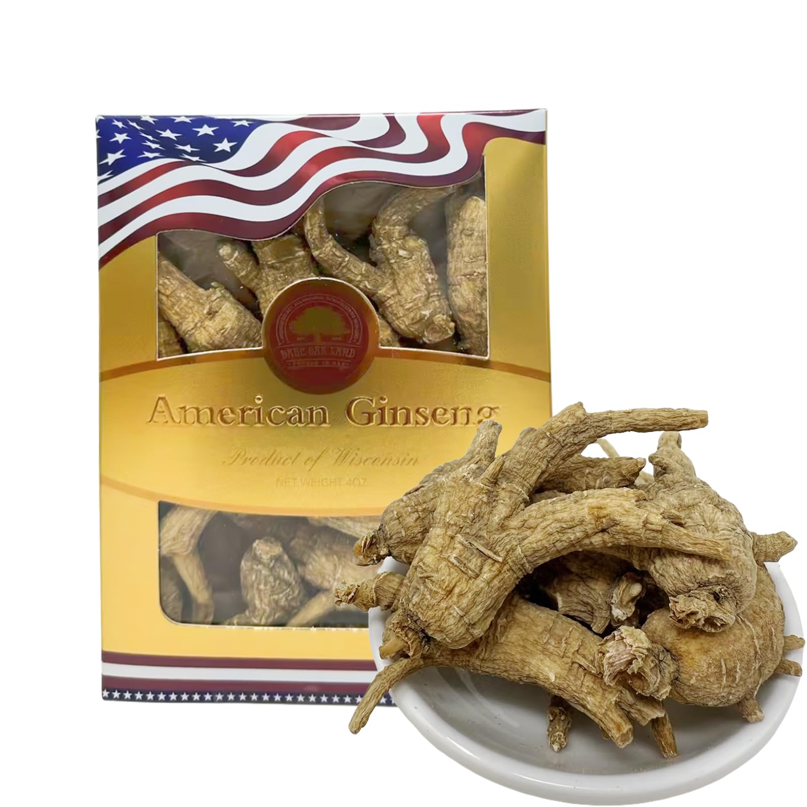 DABC OAK LAND American Wisconsin Ginseng Root 4 Tablets