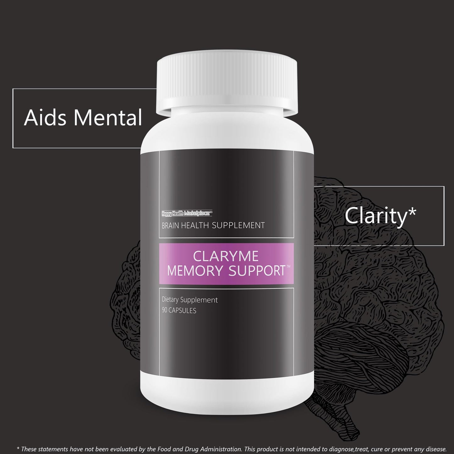 Happy Health Marketplace Claryme Memory Support Capsule 90 Count