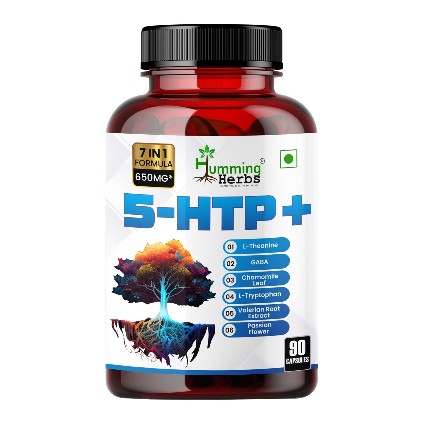 Humming Herbs 5-HTP+ Complex Capsules, 90