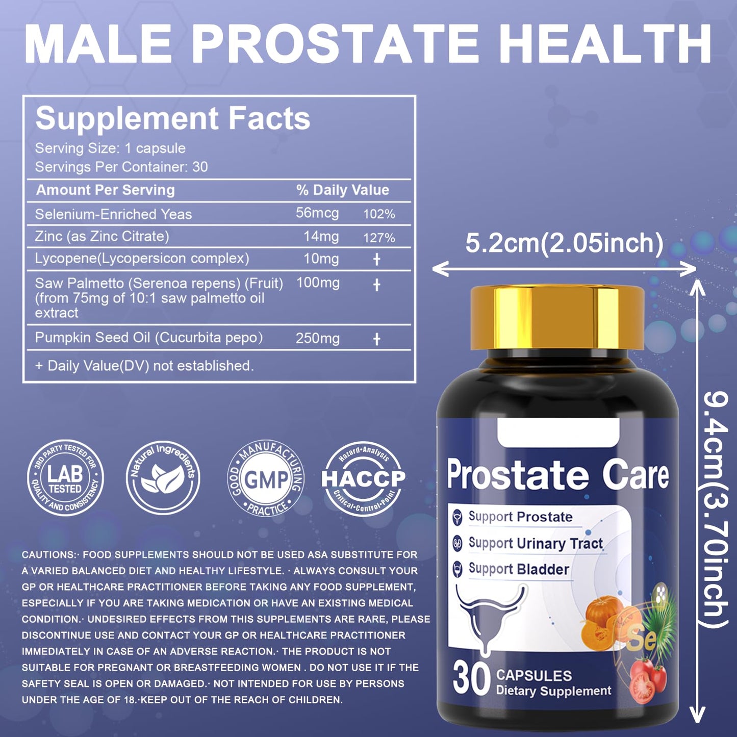 Dr. HR Prostate Care Supplement for Men Capsule 1 Count
