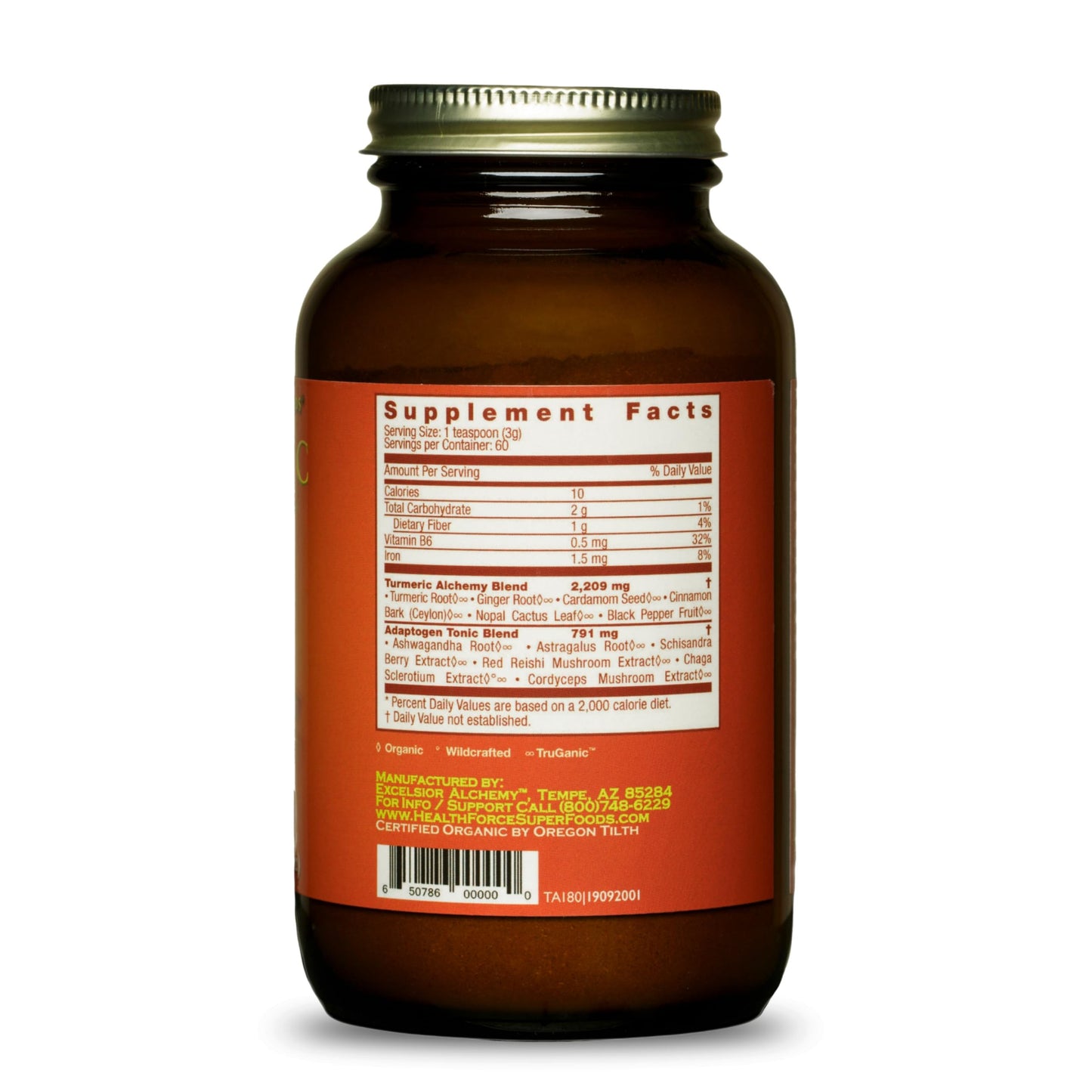 HEALTHFORCE SUPERFOODS Turmeric Alchemy Powder, 6.35 oz