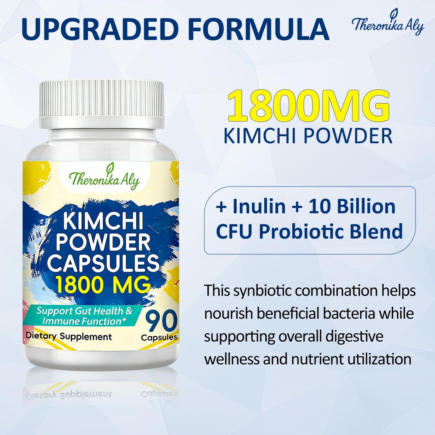 Theronika Aly Kimchi Probiotic Capsules, 90 Capsules