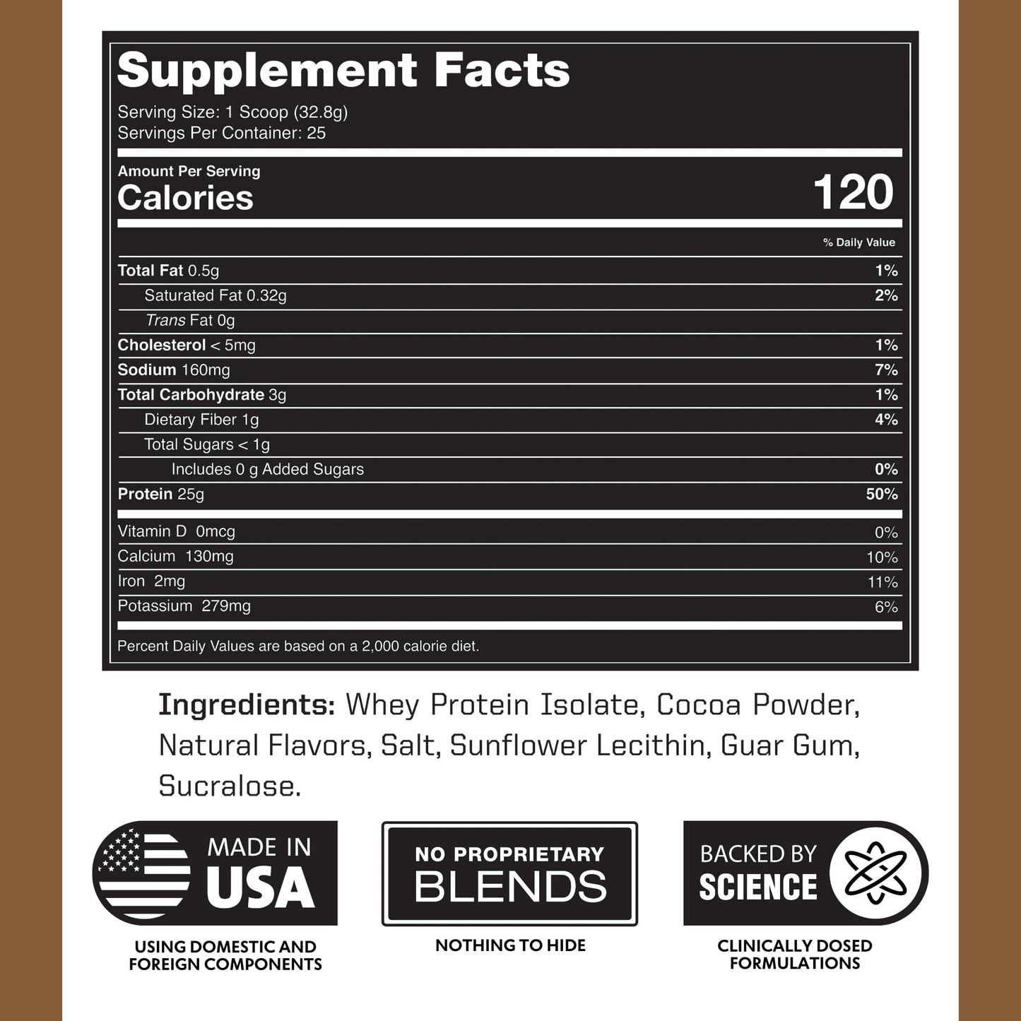 Outwork Nutrition Whey Isolate Protein Powder 28.9246 Servings