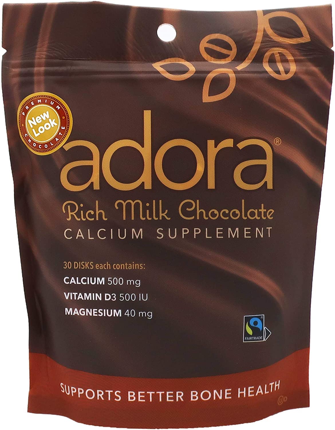 Unknown Adora Premium Vitamin D3 Magnesium and Calcium Supplement Capsules, 60 Count
