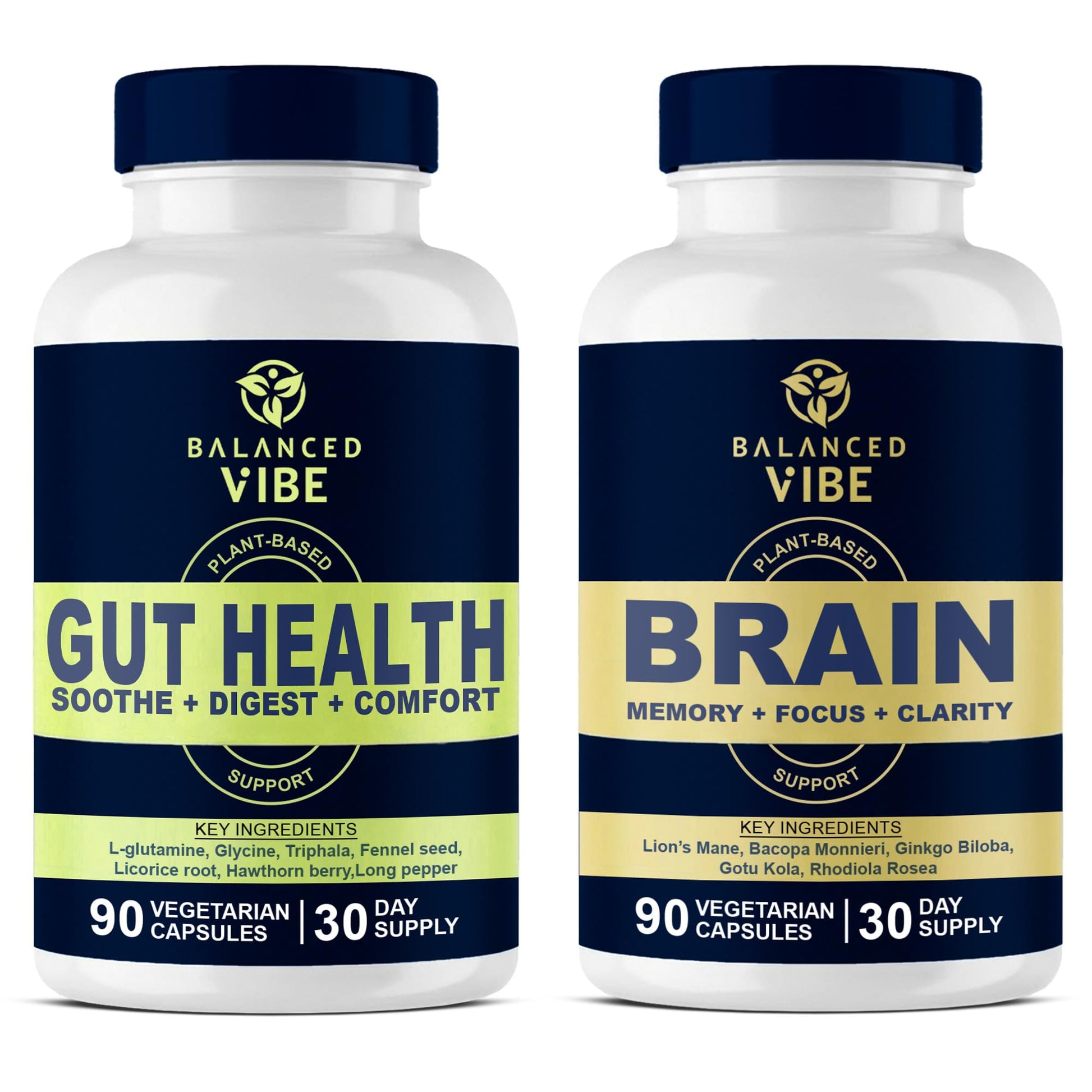 Balanced Vibe Brain+Gut Health Axis, 90 Capsules