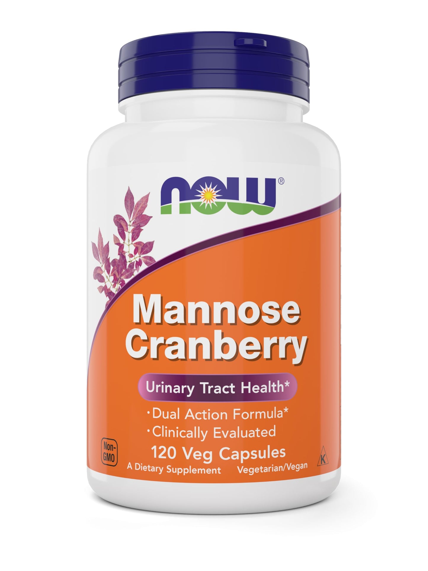 NOW Foods Mannose Cranberry Capsules, 240 Capsules