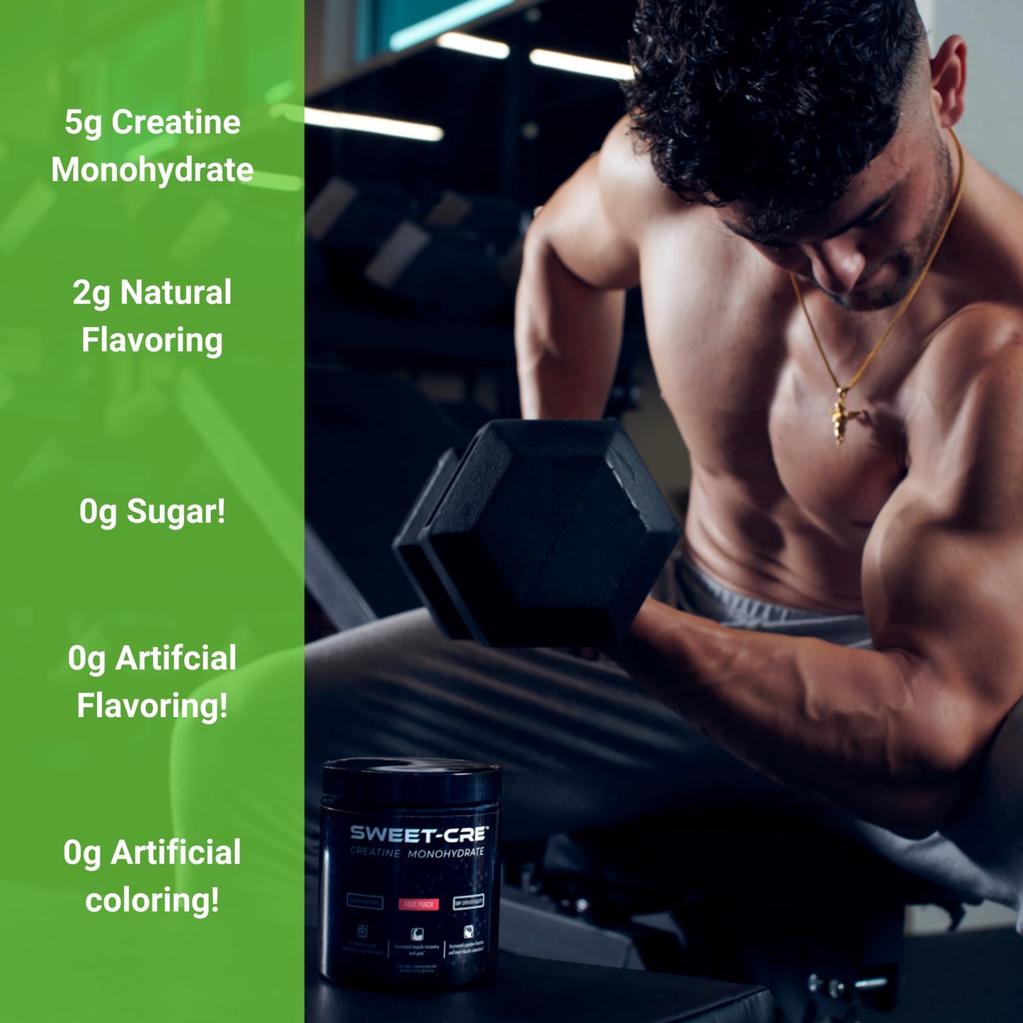 Sweet Cre Creatine Monohydrate Powder 10 oz