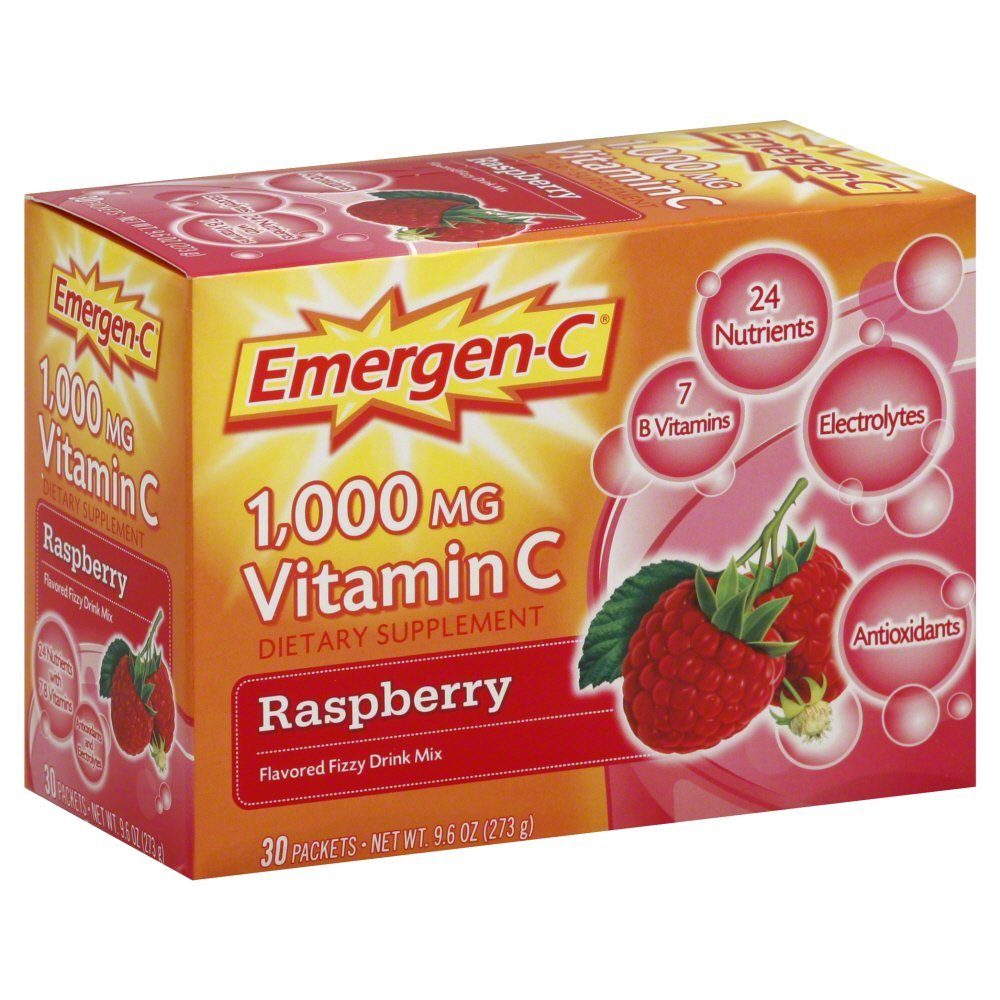 Emergen-C Raspberry Powder 30 Count