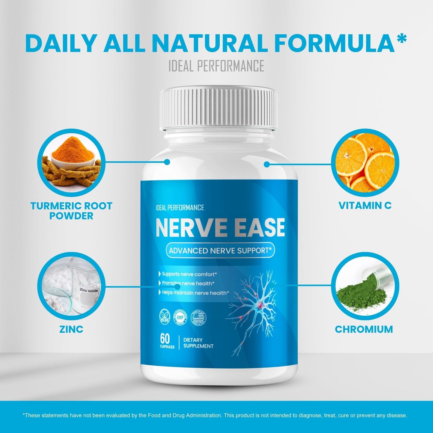 IDEAL PERFORMANCE Nerve Ease Capsules 60 Count
