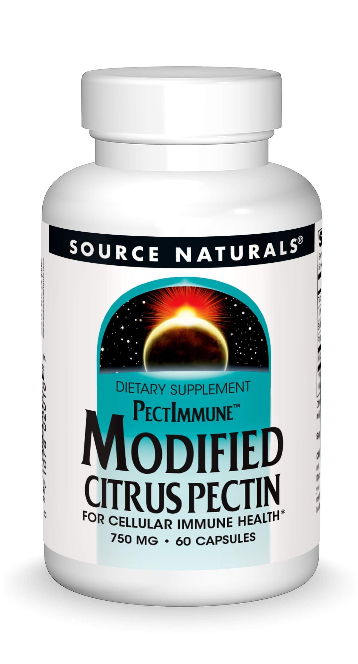 Source Naturals PectImmune Modified Citrus Pectin for Cellular Immune Health 750mg 60 Capsules