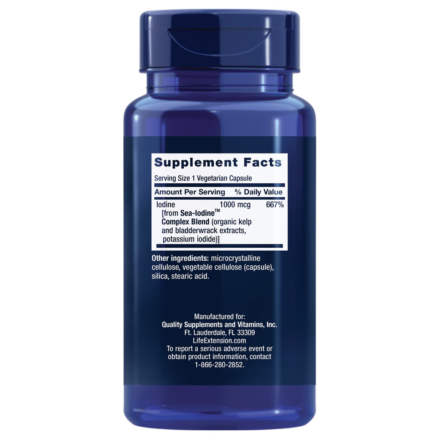 Life Extension Taurine 1000mg and Sea-Iodine 60 Capsules Supplement Bundle, 150 Capsules