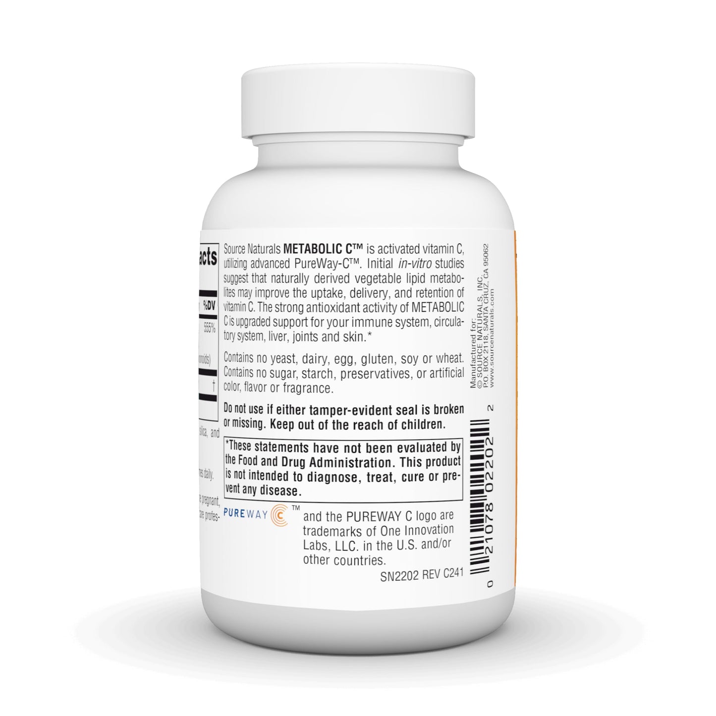 Source Naturals Metabolic C 500 mg Capsules 90 Count