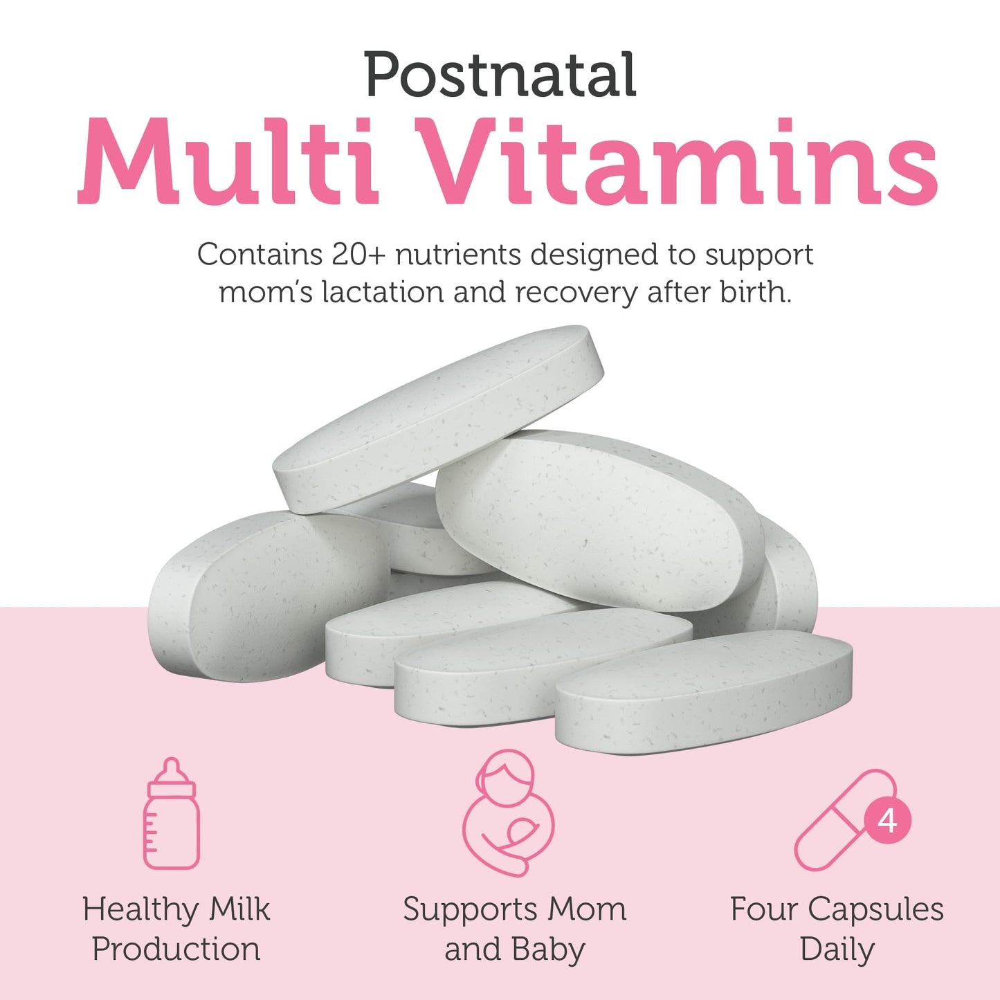 Zahler Postnatal Flow for Advanced Lactation Support, Breastfeeding + Postnatal Support, 120 Tablets