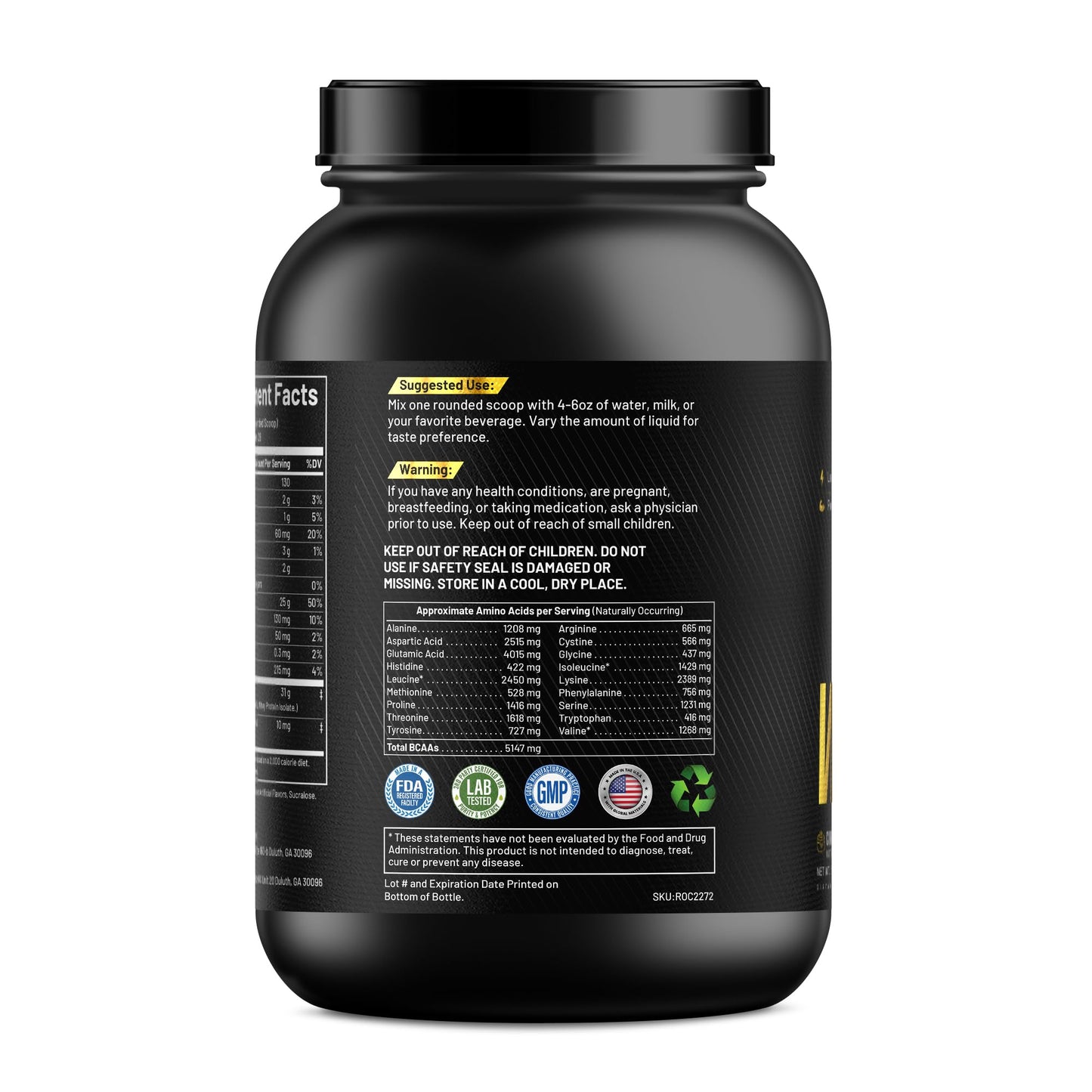TRIUMPH VITAMIN Whey Protein Powder Cinnamon Swirl, 32 Servings