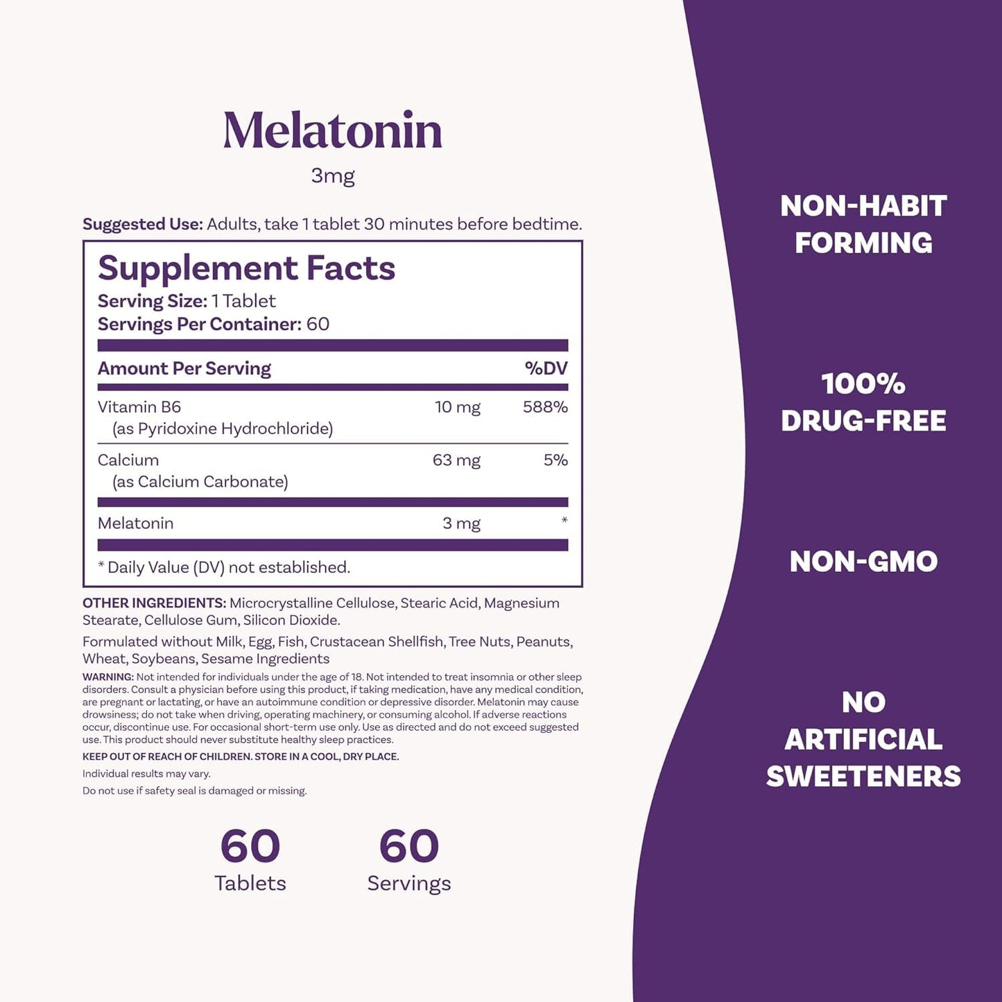 Natrol Melatonin 3 mg Tablet 60 Tablets