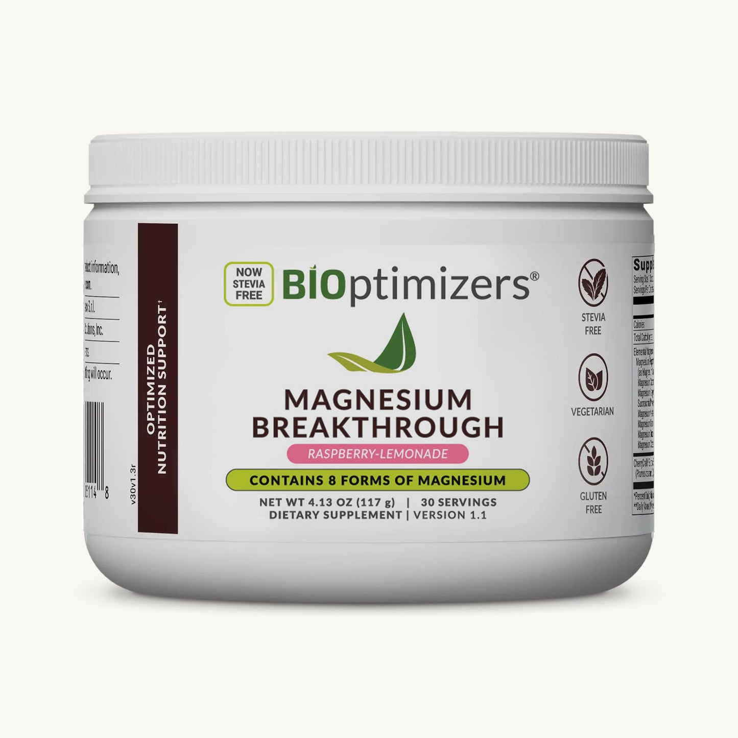 BIOptimizers Magnesium Breakthrough Powder 4.13 Ounce